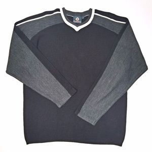 Burnside Vintage V-neck Sweater L